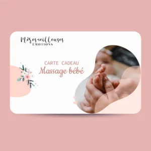 Carte cadeau Massage bébé